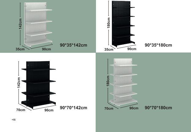 Pegboard Max shelves.